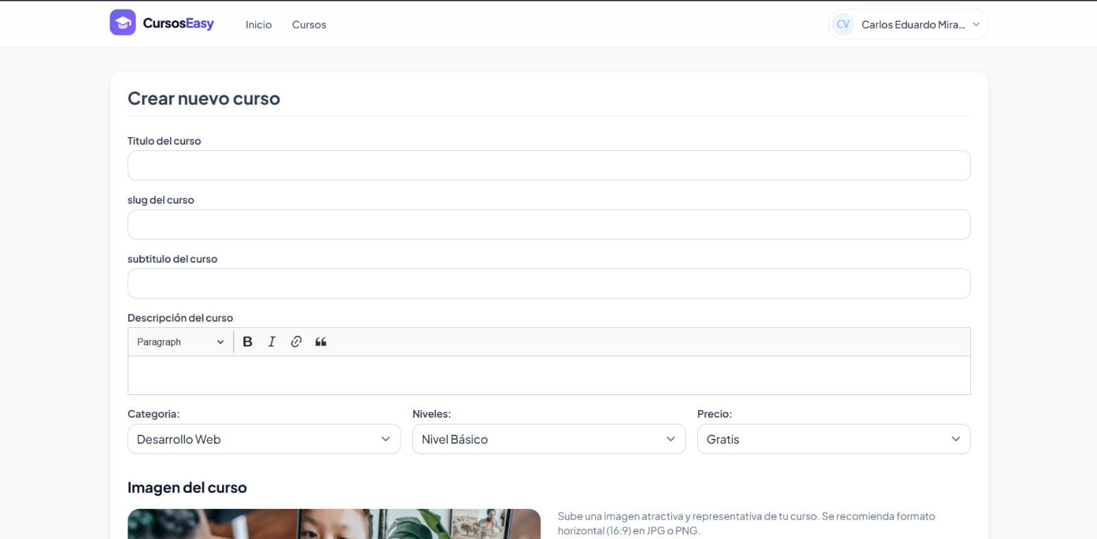 Plataforma de Cursos Online — imagen 8 de 8