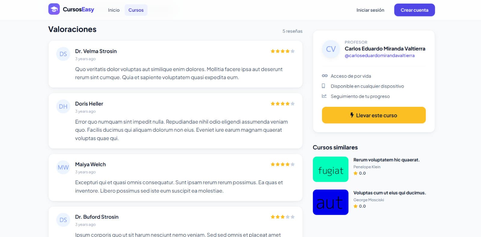 Plataforma de Cursos Online — imagen 5 de 8