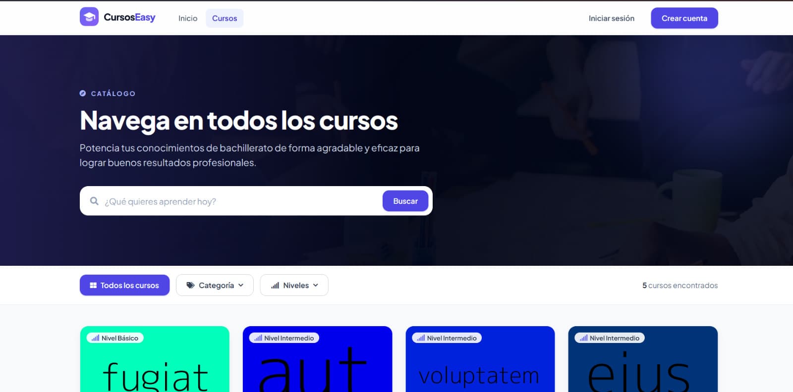 Plataforma de Cursos Online — imagen 4 de 8