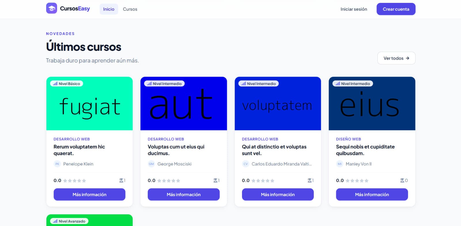 Plataforma de Cursos Online — imagen 3 de 8